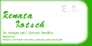 renata kotsch business card